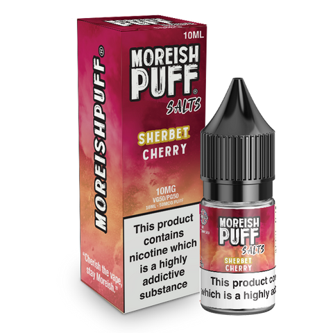 Moreish Puff Nic Salts Sherbet Cherry 10ml E-Liquid