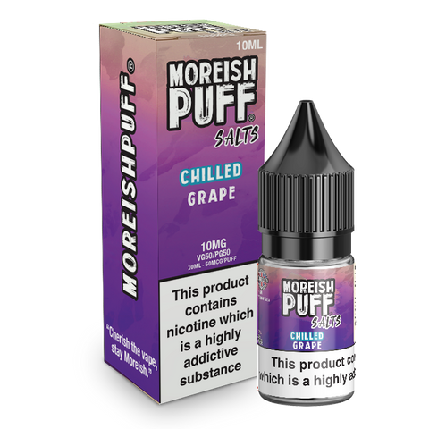 Moreish Puff Nic Salts Chilled Grape 10ml E-Liquid