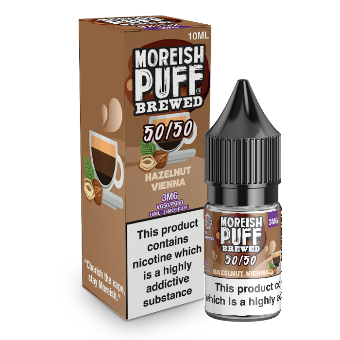 Moreish Puff 50/50 Brewed Hazelnut Vienna