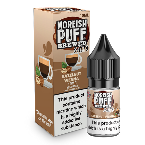 Moreish Puff Nic Salts Hazelnut Vienna 10ml E-Liquid