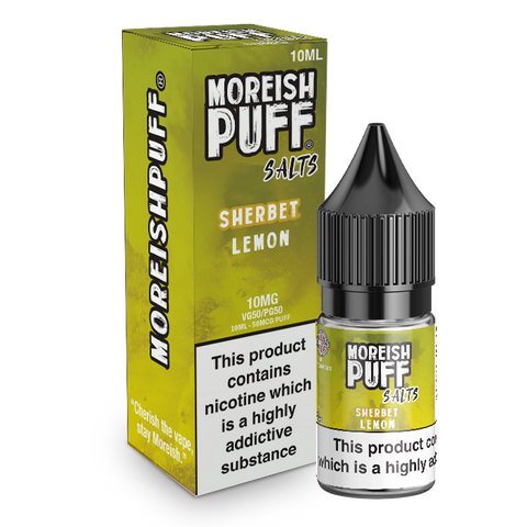 Moreish Puff Nic Salts Sherbet Lemon 10ml E-Liquid