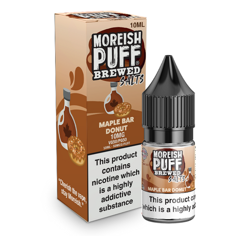 Moreish Puff Nic Salts Maple Bar Donut 10ml E-Liquid