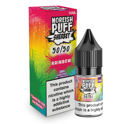 Moreish Puff 50/50 Sherbet Rainbow