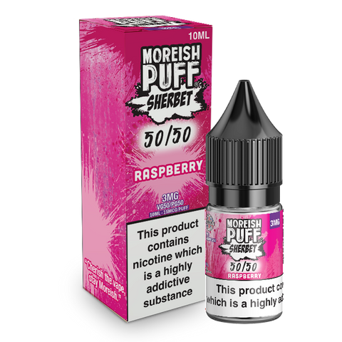 Moreish Puff 50/50 Sherbet Raspberry